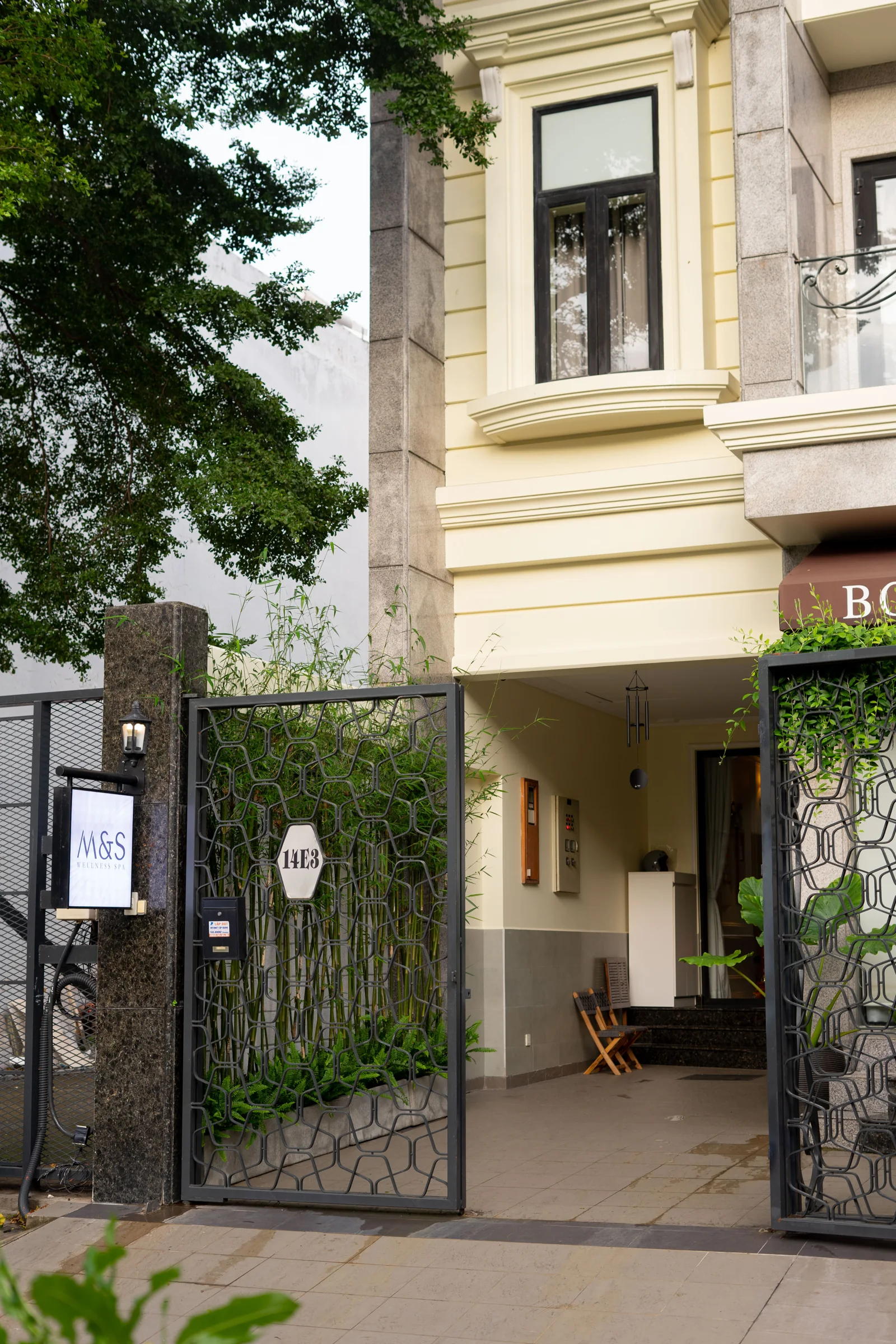 The entrance to M&S Wellness Spa